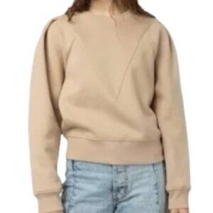 All:Row Simone Cream Sweatshirt Medium